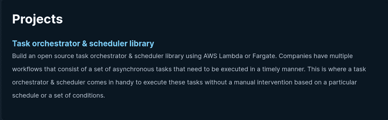 aws problem statement